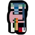 thumbnail image 1 of SAFAVIEH Fifth Avenue Delia Abstract Area Rug, Black/Pink, 6' x 9', 1 of 8
