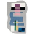 thumbnail image 1 of SAFAVIEH Fifth Avenue Delice Abstract Area Rug, Grey/Blue, 6' x 9', 1 of 8