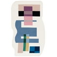 thumbnail image 1 of SAFAVIEH Fifth Avenue Delice Abstract Area Rug, Ivory/Blue, 6' x 9', 1 of 8