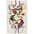 thumbnail image 1 of SAFAVIEH Fifth Avenue Delicia Abstract Area Rug, Ivory/Red, 3' x 5', 1 of 11