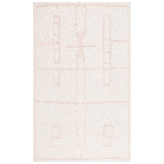 SAFAVIEH Fifth Avenue Della Abstract Area Rug, Ivory/Pink, 4' x 6'