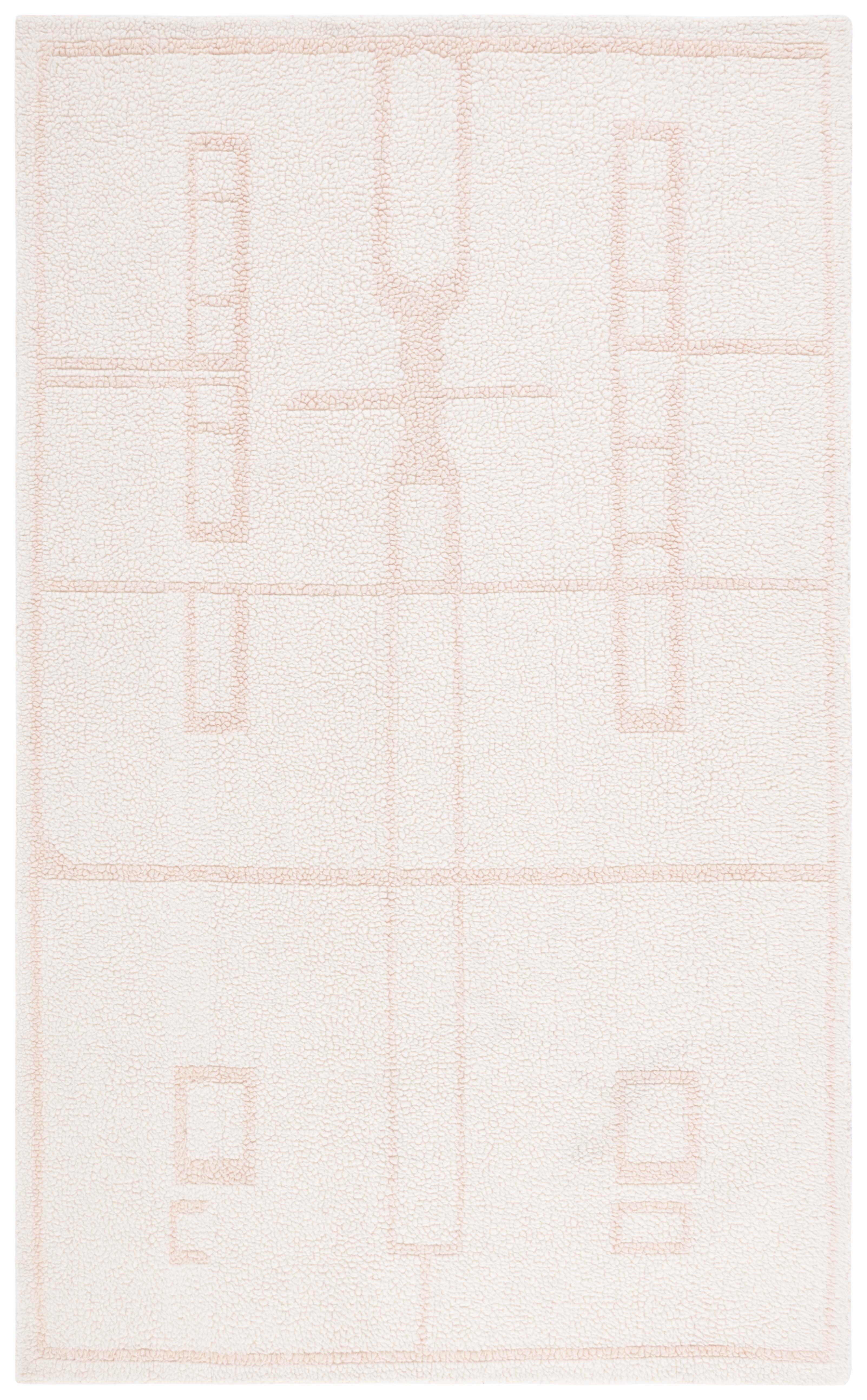 SAFAVIEH Fifth Avenue Della Abstract Area Rug, Ivory/Pink, 6' x 9'