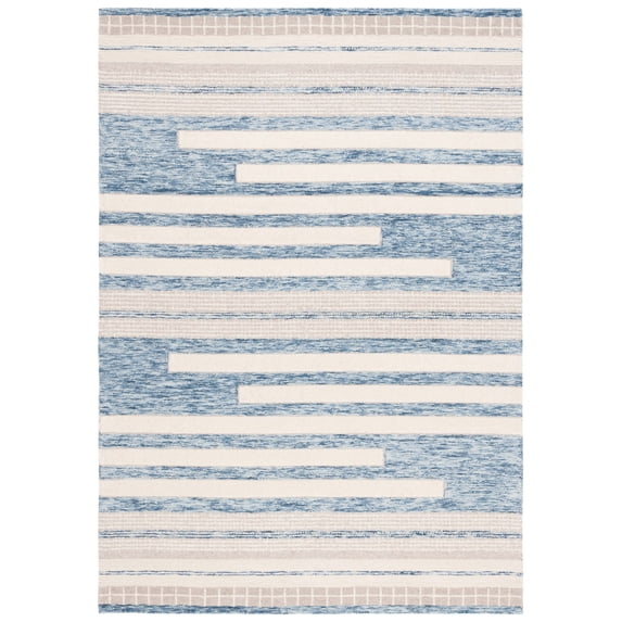 SAFAVIEH Fifth Avenue Denica Abstract Area Rug, Blue/Ivory, 4' x 6'