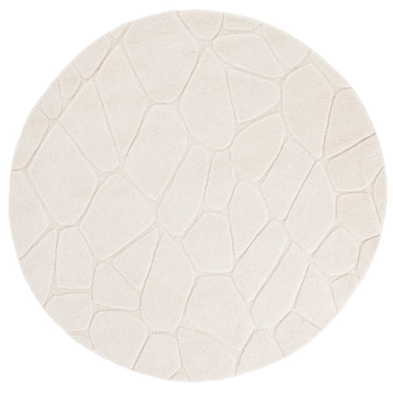SAFAVIEH Fifth Avenue Gale Geometric Area Rug, Ivory, 6' x 6' Round
