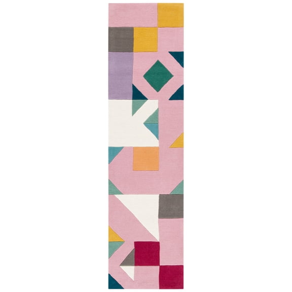 SAFAVIEH Fifth Avenue Giuseppe Southwestern Runner Rug, Pink/Multi, 2'3" x 9'