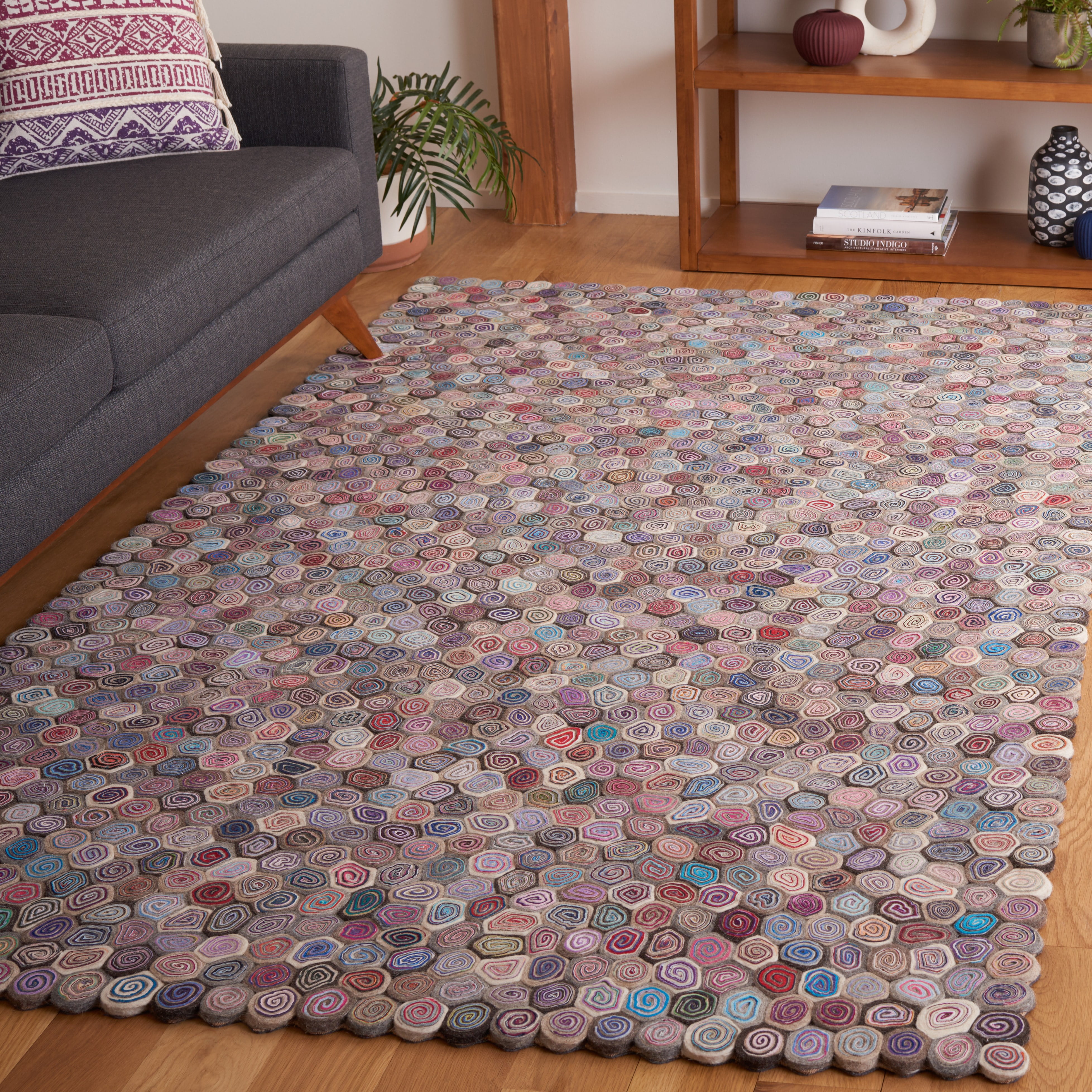 Safavieh Fifth Avenue Glenna Geometric Area Rug, Blue/Gray, 6' x 9'