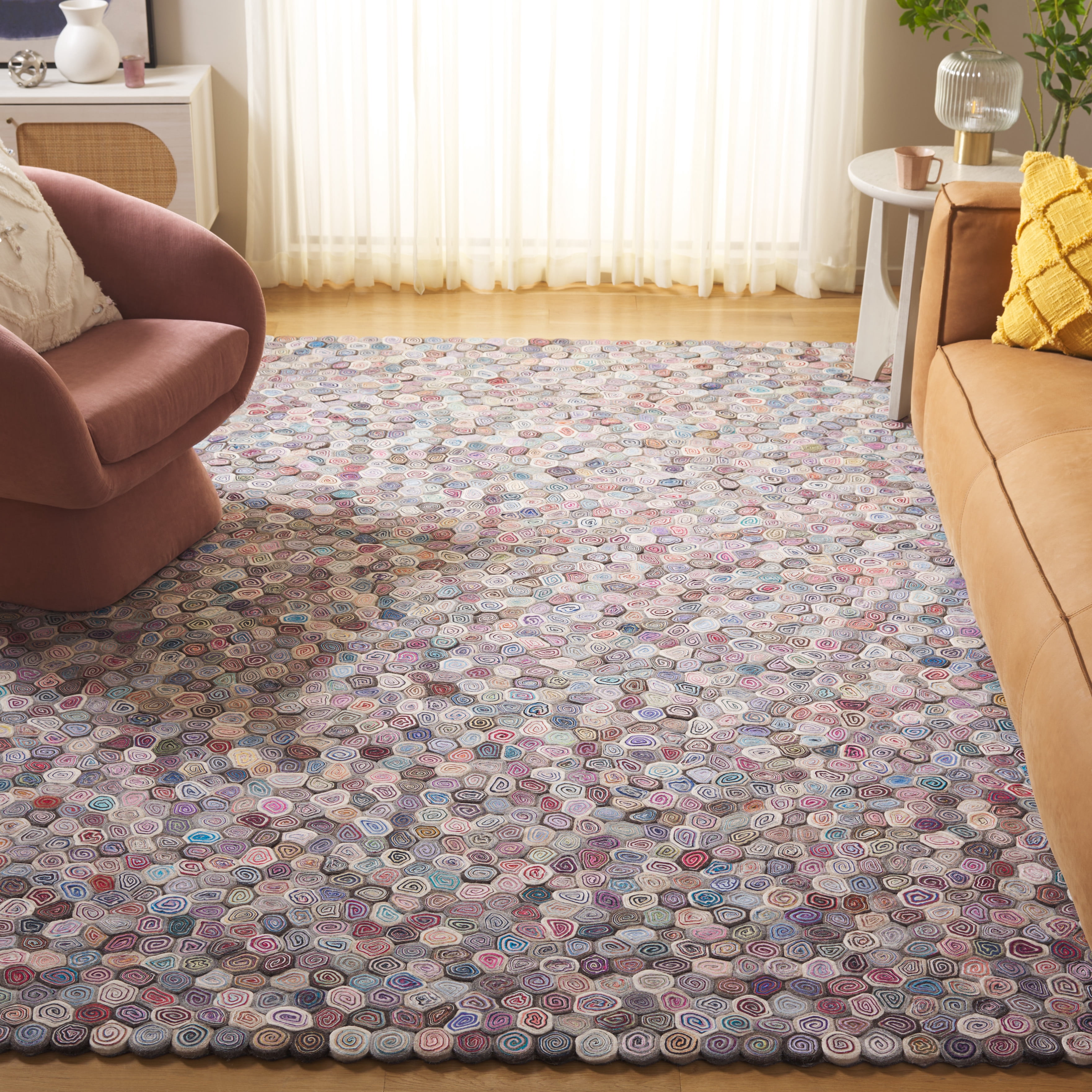 Safavieh Fifth Avenue Glenna Geometric Area Rug, Blue/Gray, 8' x 10'