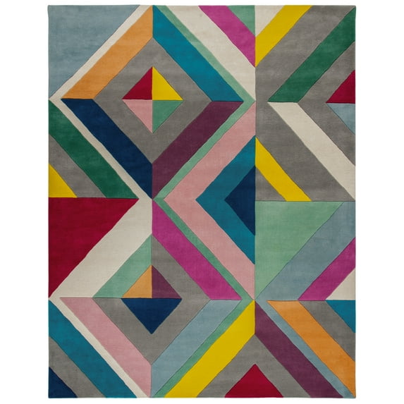 SAFAVIEH Fifth Avenue Weldon Abstract Area Rug, Grey/Multi, 10' x 14'