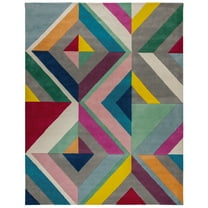 SAFAVIEH Fifth Avenue Weldon Geometric Area Rug, Grey/Multi, 9' x 12'