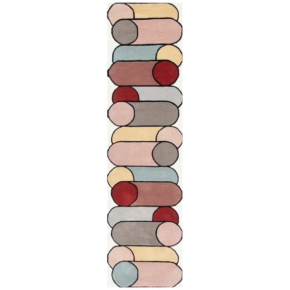SAFAVIEH Fifth Avenue Wesley Abstract Runner Rug, Ivory/Multi, 2'3" x 9'