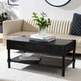 thumbnail image 1 of SAFAVIEH Filbert Solid 2 Drawer Coffee Table, Black, 1 of 14