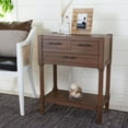 thumbnail image 1 of SAFAVIEH Filbert Solid 3 Drawer Console Table, Brown, 1 of 7