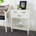 thumbnail image 1 of SAFAVIEH Filbert Solid 3 Drawer Console Table, Distressed White, 1 of 7