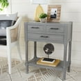 thumbnail image 1 of SAFAVIEH Filbert Solid 3 Drawer Console Table, White Washed Grey, 1 of 7