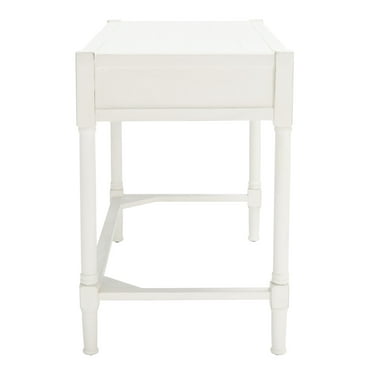 SAFAVIEH Filbert Solid Retro 2-Drawer Writing Desk, Distressed White