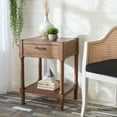 thumbnail image 1 of SAFAVIEH Filbert Solid Rustic 1 Drawer Accent Table, Brown, 1 of 7