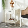 thumbnail image 1 of SAFAVIEH Filbert Solid Rustic 1 Drawer Accent Table, Distressed White, 1 of 7