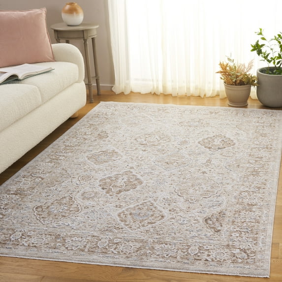 Safavieh Finley Seachlann Floral Area Rug, Brown/Gray, 6'7" x 6'7" Square