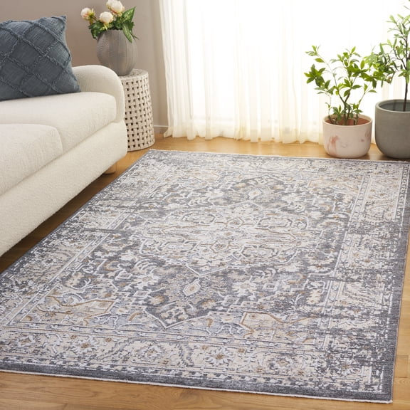Safavieh Finley Trent Medallion Area Rug, Dark Gray/Beige, 8' x 10'