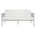 thumbnail image 1 of SAFAVIEH Finnick Outdoor Patio Sofa Bench, Grey/Beige, 1 of 11