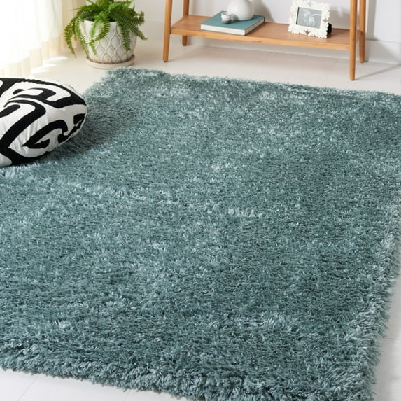 Safavieh Flokati Augustin Solid Shag Area Rug, Blue, 2'7" x 5'