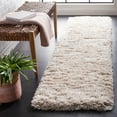 thumbnail image 1 of Safavieh Flokati Augustin Solid Shag Runner Rug, Beige, 2'3" x 12', 1 of 11