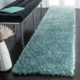 thumbnail image 1 of Safavieh Flokati Augustin Solid Shag Runner Rug, Blue, 2'3" x 12', 1 of 11