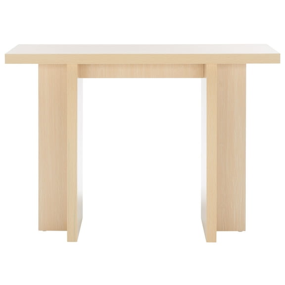 SAFAVIEH Florence Modern Small Console Table, Natural (41.7 in. W x 13.8 in. D x 29.9 in. H)
