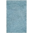 thumbnail image 1 of SAFAVIEH Florence Waverly Solid Polyester Shag Area Rug, Light Blue, 3' x 5', 1 of 3