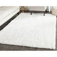 thumbnail image 1 of SAFAVIEH Florence Waverly Solid Polyester Shag Area Rug, White, 3' x 5', 1 of 2