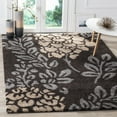 thumbnail image 1 of SAFAVIEH Florida Benton Floral Shag Area Rug, Dark Brown/Grey, 4' x 6', 1 of 7