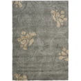 thumbnail image 1 of SAFAVIEH Florida Davin Floral Shag Area Rug, Grey/Beige, 5'3" x 7'6", 1 of 9
