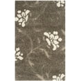 thumbnail image 1 of SAFAVIEH Florida Davin Floral Shag Area Rug, Smoke/Beige, 3'3" x 5'3", 1 of 7