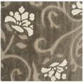 thumbnail image 1 of SAFAVIEH Florida Davin Floral Shag Area Rug, Smoke/Beige, 8' x 8' Square, 1 of 7