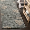 thumbnail image 1 of SAFAVIEH Florida Davin Floral Shag Runner Rug, Grey/Beige, 2'3" x 7', 1 of 6