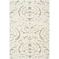 thumbnail image 1 of SAFAVIEH Florida Deangelo Damask Plush Shag Area Rug, Cream/Beige, 4' x 4' Round, 1 of 11