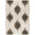 thumbnail image 1 of SAFAVIEH Florida Declan Geometric Swirls Shag Area Rug, Cream/Smoke, 4' x 4' Round, 1 of 11