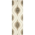 thumbnail image 1 of SAFAVIEH Florida Declan Geometric Swirls Shag Runner Rug, Cream/Smoke, 2'3" x 9', 1 of 11