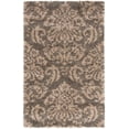 thumbnail image 1 of SAFAVIEH Florida Desmond Damask Shag Area Rug, Smoke/Beige, 3'3" x 5'3", 1 of 10