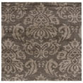 thumbnail image 1 of SAFAVIEH Florida Desmond Damask Shag Area Rug, Smoke/Beige, 6'7" x 6'7" Square, 1 of 9