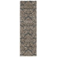 thumbnail image 1 of SAFAVIEH Florida Desmond Damask Shag Runner Rug, Grey/Beige, 2'3" x 9', 1 of 11