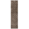 thumbnail image 1 of SAFAVIEH Florida Desmond Damask Shag Runner Rug, Smoke/Beige, 2'3" x 7', 1 of 9