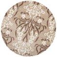 thumbnail image 1 of SAFAVIEH Florida Donald Floral Shag Area Rug, Beige/Cream, 5' x 5' Round, 1 of 6