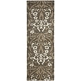 thumbnail image 1 of SAFAVIEH Florida Donald Floral Shag Runner Rug, Smoke/Beige, 2'3" x 9', 1 of 6