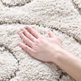 thumbnail image 1 of SAFAVIEH Florida Doug Floral Vines Geometric Shag Area Rug, Cream/Beige, 3'3" x 5'3" - Transitional Modern Design, Cream & Beige, Non-Shedding & Easy Cleaning, Ultra Plush Thick Pile, Ideal for Livin, 1 of 18