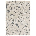 thumbnail image 1 of SAFAVIEH Florida Doug Floral Vines Geometric Shag Area Rug, Beige/Blue Grey, 2'3" x 4', 1 of 9