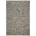 thumbnail image 1 of SAFAVIEH Florida Doug Floral Vines Geometric Shag Area Rug, Grey/Light Blue, 11' x 15' - X-Large - Transitional Modern Design, Grey & Light Blue, Non-Shedding & Easy Cleaning, Ultra Plush Thick Pile,, 1 of 9