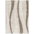 thumbnail image 1 of SAFAVIEH Florida Ellen Abstract Shag Area Rug, Cream/Dark Brown, 4' x 4' Round, 1 of 4