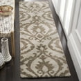 thumbnail image 1 of SAFAVIEH Florida Jennine Damask Shag Runner Rug, Cream/Beige, 2'3" x 8', 1 of 11