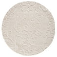 thumbnail image 1 of SAFAVIEH Florida Kalina Damask Shag Area Rug, Creme, 6'7" x 6'7" Round, 1 of 8